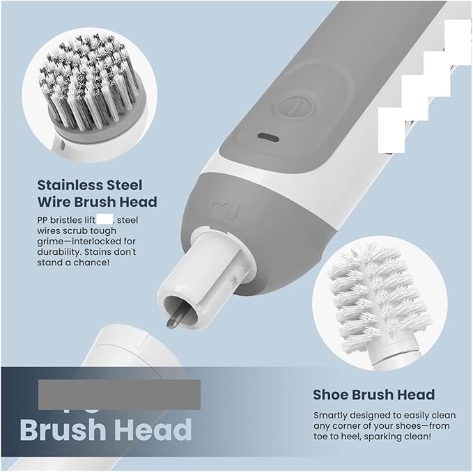 Fit for Cordless Electric Power Scrubber - Versatile Cleaning Brush with 5 Attachments for Home Use