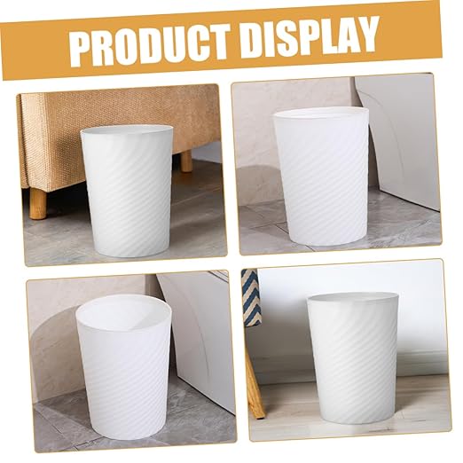 Garbage Can Plastic Wastebasket for Bathroom Kitchen Office Litter Box