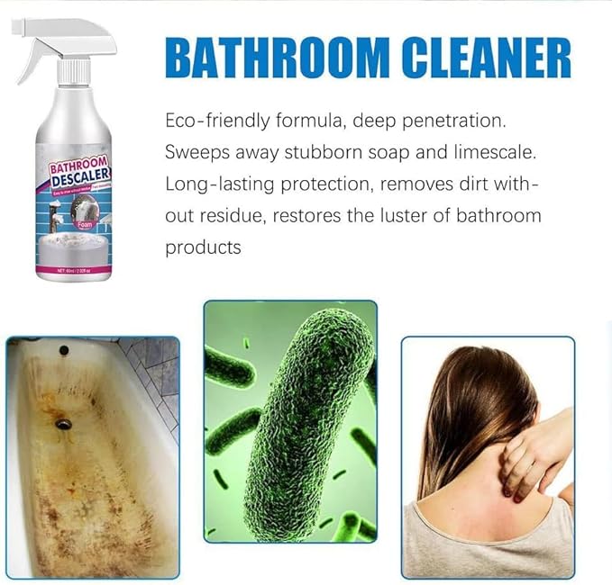 Stubborn Stains Cleaner - Bathroom Descaler Cleaner Limescale Cleaner Luckydogs Multipurpose Bathroom Foam Cleaner All-Purpose Bathroom Descaler Foam Cleaner Spray (5 bottle)