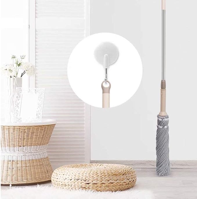 Mop Rotating Stainless Steel Handle 360°  Micro Fiber Fabric Efficient Floor Cleaning