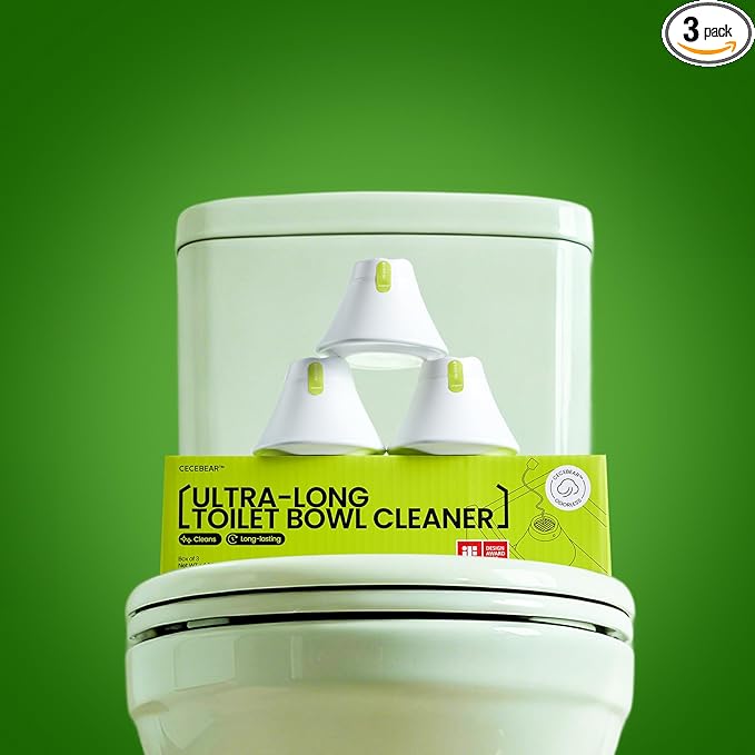 In-Tank Toilet Cleaner Bottle Automatic Toilet Bowl Cleaners for Hard Water Stains Septic System Friendly Long Lasting Up to 180 Days / 1000+ Flushes