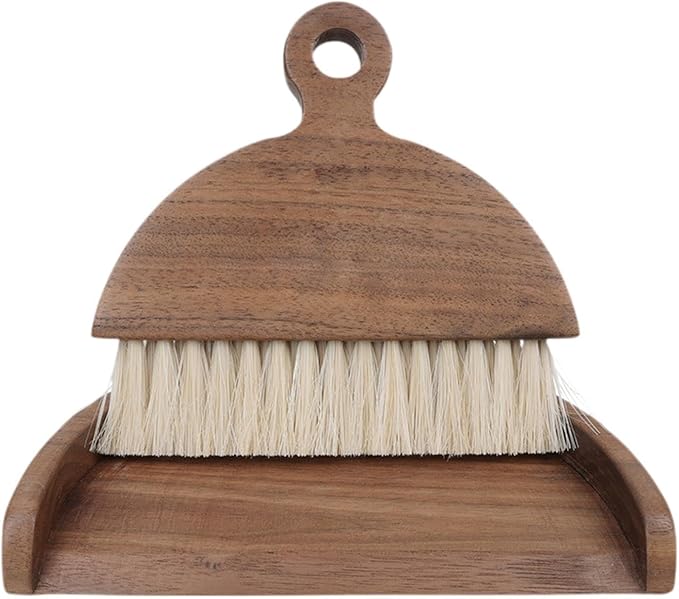 Small Hand Broom and Dustpan Set Handheld Multifunctional Sweep Cleaning Brush Desktop Broom and Dust Pan for Kitchen Sofa