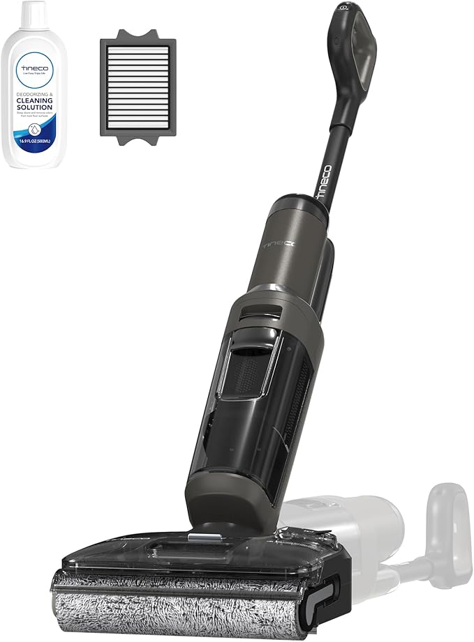 Tineco Floor ONE i6 Stretch Wet Dry Vacuum Cleaner Vacuum &amp Mop All in One 20kpa Powerful Suction Up to 40 Minutes Runtime 180° Lay-Flat Anti-Tangle Design Full-Path Self-Cleaning&amp185℉ F