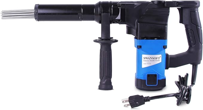 SWANSOFT Electric Needle Scaler 1100W Handheld Rust Remover Heavy-Duty Paint Removal Tool with 23 Needles