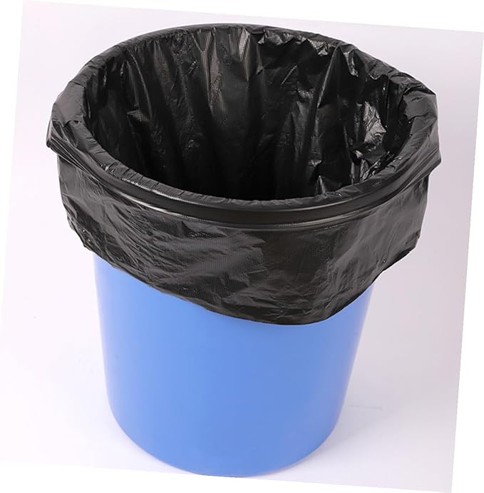 50pcs Large Heavy Duty Trash Bags 80x100cm Contractor Garbage Bags for Outdoor Commercial Gardening and Household Use Fits 100l Bins Black Plastic Liners
