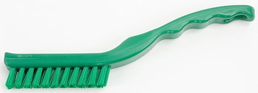 SPARTA Detail Brush Grout Brush Crevice Brush with Hanging Hole for Bathroom Kitchens Countertop Plastic 9 Inches Green (Pack of 6)