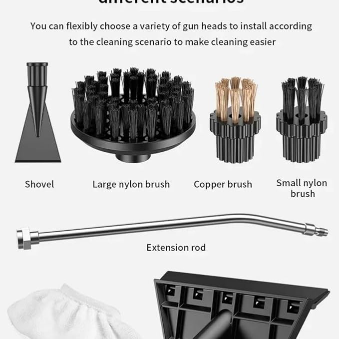Portable Steam Cleaner High Temperature Household for Air ConditionerSofaKitchen Hood Car Handheld Steam Cleaner