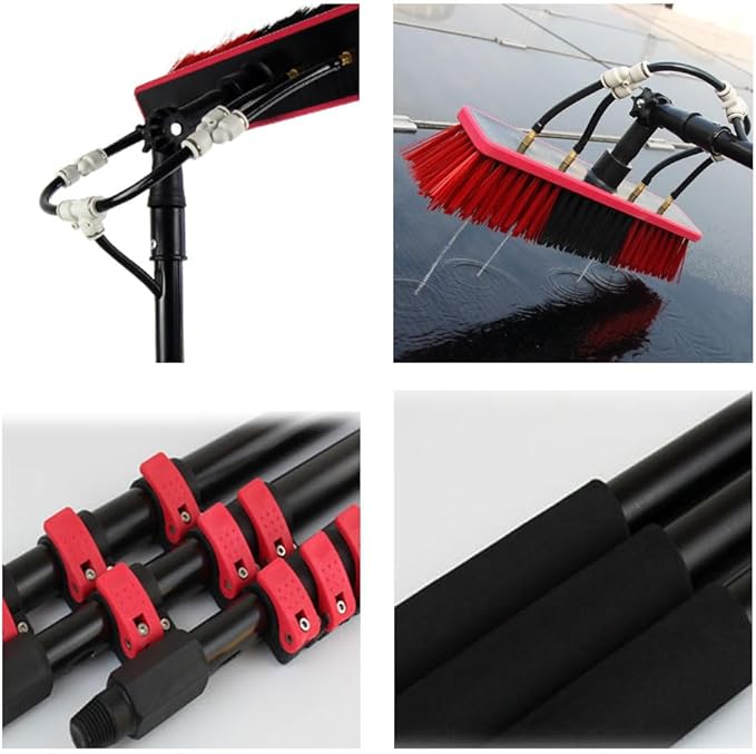 Window Cleaner Tool Outdoor Window Cleaner Retractable Rotatable Brush Head Suitable for Cleaning High Altitude Glass Exterior Walls Cleaning Photovoltaic and Solar Panels.