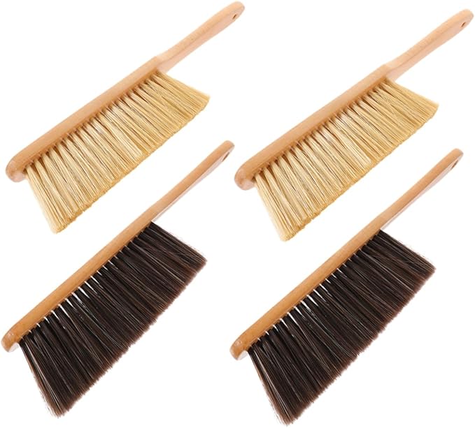4pcs Long Handle Bed Brush for High Places Gentle Cleaning Brush for Car Bed Furniture Couch