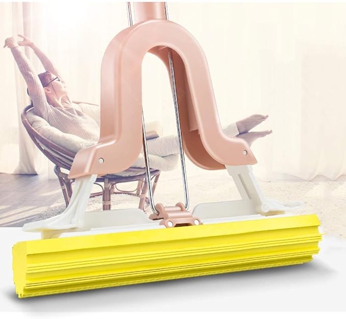 Wet Mop Microfiber Heavy Duty Floor Aluminum Adjustable Stainless Steel Handle and Dry Clothes Cleaning System