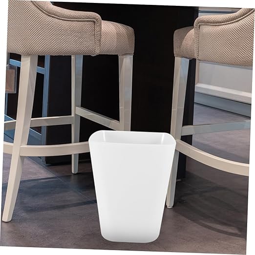 Zerodeko 3pcs Square Outdoor Trash Can Open Top Large Capacity Plastic Wastebasket for Office Bathroom and Kitchen Easy to Clean and Organize Garbage
