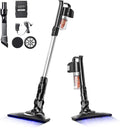 IRIS USA Cordless Stick Vacuum for Low-Profile Rugs and Hard Floors 4-in-1 Attachments 9000Pa Suction LED Indicator 55K RPM 35 Min Runtime Battery Pet Hair Cleaner