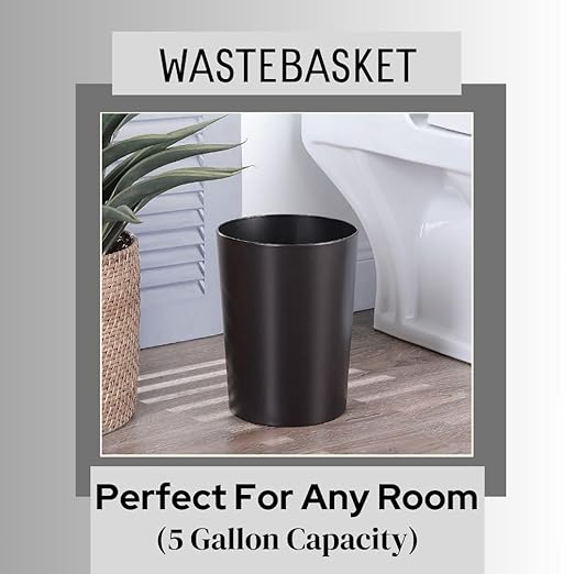 SEDLAV Metal Wastebasket Bronze