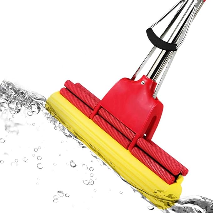 Mop - Microfiber Mop System Reusable Adjustable Lightweight Makes Cleaning Your Floors a Snap