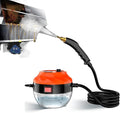 2500W Domestic High Pressure Handheld Steam Cleaner with 3 Brush Heads Portable Grout Steamer for Cleaning Upholstery Kitchens Bathrooms and Hard Surfaces