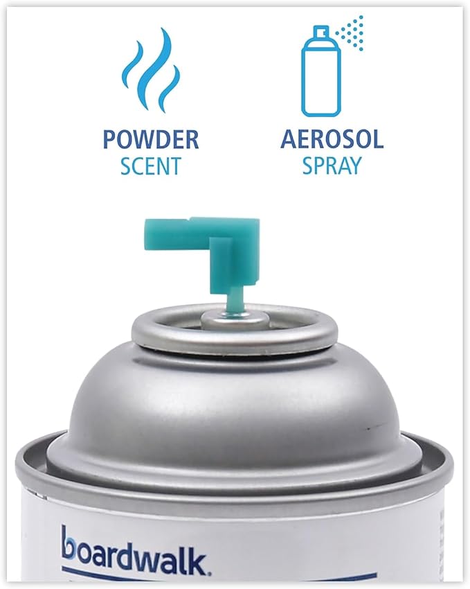 Boardwalk 5.3 oz. Powder Mist Metered Automatic Air Freshener Refill Aerosol (12/Carton) BWK902