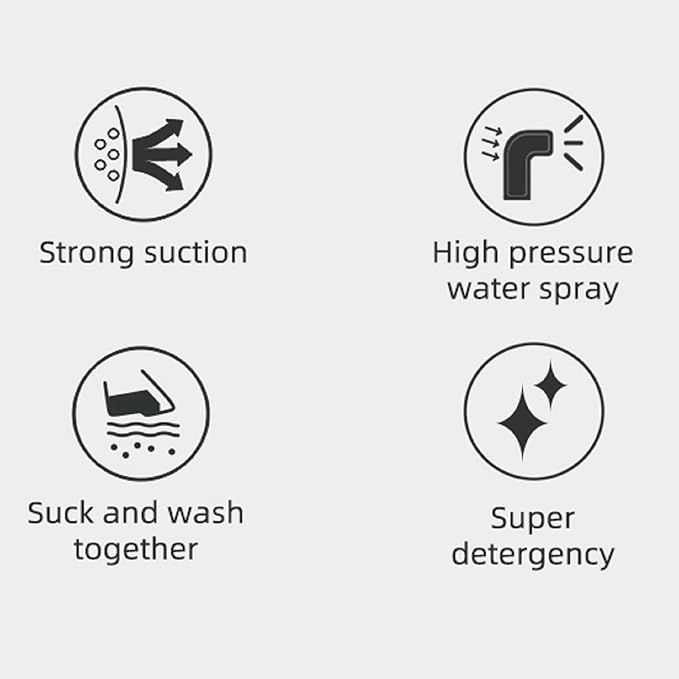 Portable Carpet &amp Upholstery Cleaner Machine 2-Pack Multi-Surface Interior Cleaning for Carpets Sofas Mattresses Ideal for Home Garden Patio Living Room