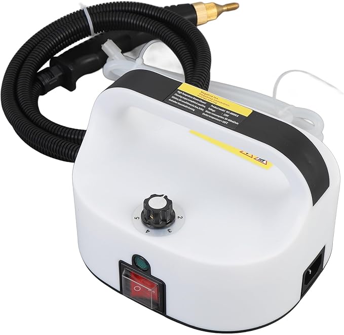 Steam Cleaner Handheld Steam Cleaner High Temperature High Pressure Portable Steam Cleaning Machine for Kitchen Bathroom Floor White (US Plug 110V)