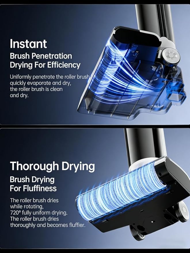 Vacuum Mop Wet/Dry Vacuum for Hard Floors Cordless Vacuum Cleaner with Fully Automatic Mopping Robot—Three-in-One