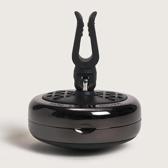 Maison Berger Car Diffuser Set – Refillable Vent Clip Ceramic Refill Made in France - Luxury Auto Scent - 4-Week Diffusion - Elegant Air Freshener for All Car Vents (Velvet of Orient)