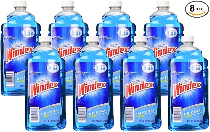 Windex Glass Cleaner Original (67.6 Fl Oz (Pack of 8))