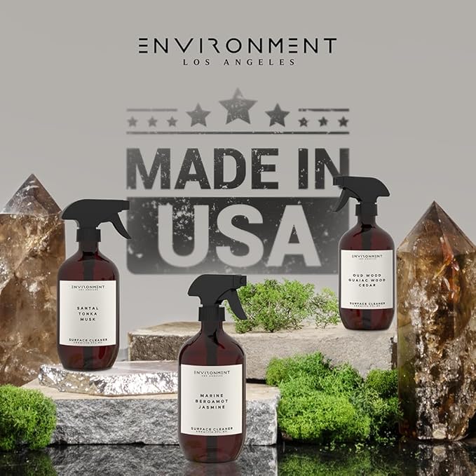 ENVIRONMENT Inspired by 5-Star Resort WSTN Surface Cleaner 16oz Luxury Surface Cleaner (White Tea | Cedar | Aloe Vera) Home Essentials Scented Cleaning Products Vegan &amp Cruelty-Free
