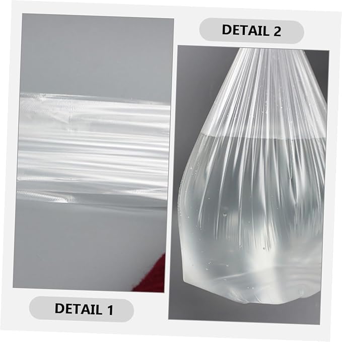 6 Rolls Small Plastic Trash Bags Thickened Garbage Bags for Home Bedroom Bathroom Wastebasket Liners Flat Mouth Roll for Kitchen Cleaning