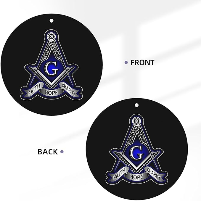 Faith Hope Charity Masonic Freemason Drive In Freshness: 4 Set Car Air Freshener Cards