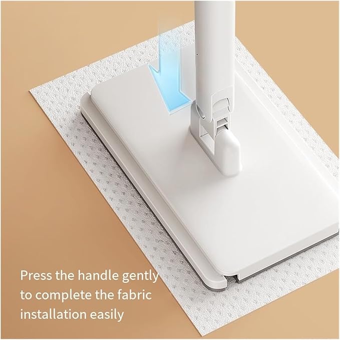 Auto-Clamping Face Towel Mop - Versatile Dry &amp Wet Cleaning Mop for Home Use(Small)