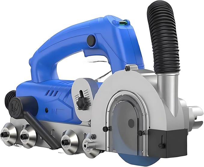 Electric Tile Grout Cleaner Machine 1200W 9000 RPM Adjustable Cutting Depth Includes Dust Bag and 1.2 mm Saw Blade