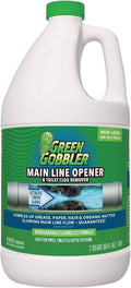 Green Gobbler Ultimate Main Drain Opener | Drain cleaner Hair Clog Remover | Works On Main Lines Sinks Tubs Toilets Showers Kitchen Sinks | 64 fl. oz.
