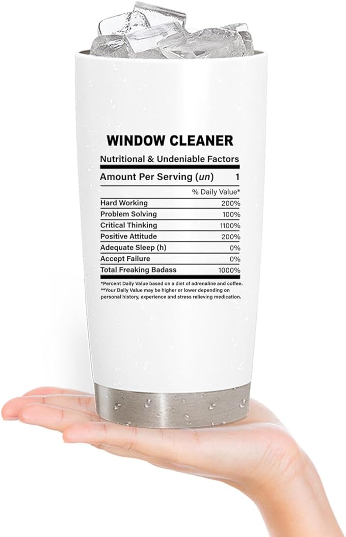 Generic Window Cleaner Gifts Gift For Window Cleaner Window Cleaner Promotion Gift Window Cleaner appreciation gift Tumbler 20 Oz