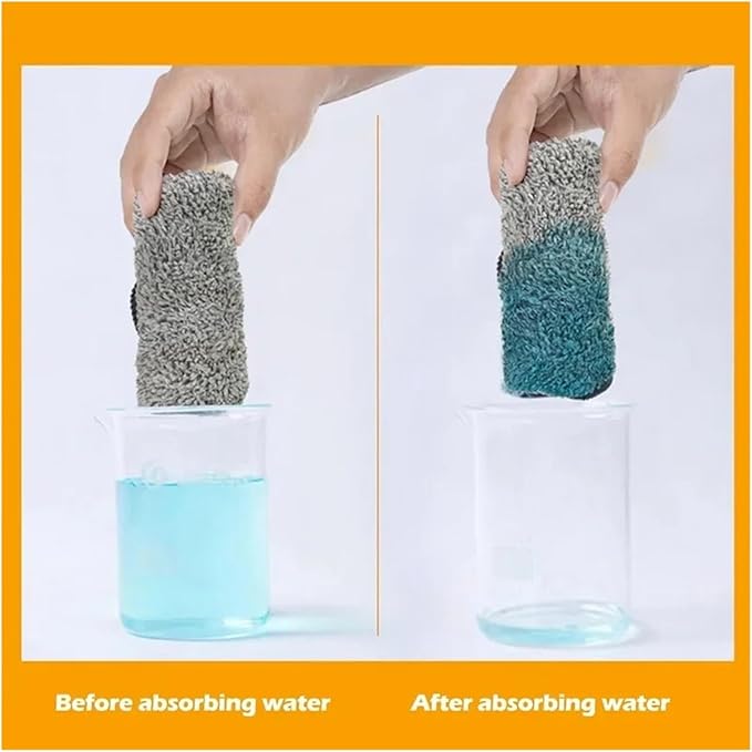 Extended Triangle Mop 360 Twist Squeeze Wringing XType Window Glass Toilet Bathrrom Floor Household Cleaning Ceiling Dusting(Blue and 1 Mop Cloth)