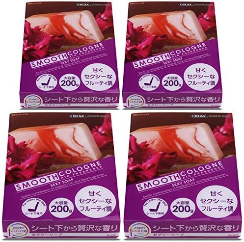 4x200 Gram 1 H x 4 W x 5.4 L Smooth Cologne Sexy Soap Scent ABS Plastic/Gel Based Brick Style Indoor/Interior/Home/Car/Restroom/Bathroom Air Freshener Odor Eliminator Deodorize