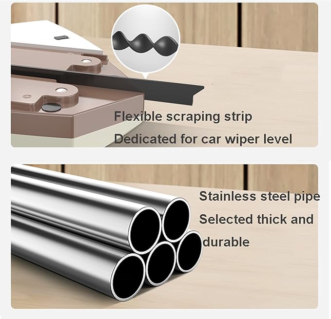 Magnetic Window Cleaner Double-Side Magnetic Glass Cleaner 5-28mm for Glass Window Doors Car Window Cleaner Adjustable Magnetic The Glider
