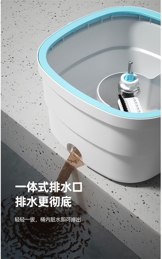 Clean Dirt Separation Hand Free Mop Bucket Lazy Man Household Swivel Sewage