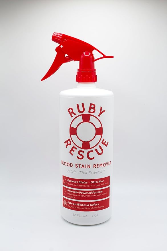 Emergency Stain Rescue Stain Remover Spray Powerful Peroxide Formula Clothes Carpets Upholstery Spray Cleaner Instantly Lifts Protein-Based Stains