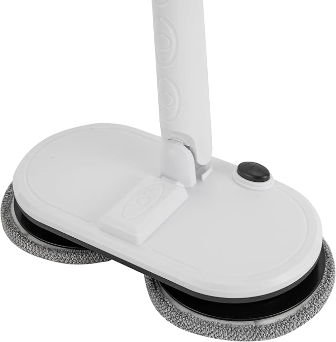 Electric Mop Cordless Electric Spin Mop with LED Headlight ＆4 Pads 60 Mins Spin Power Scrubber Mops for Hardwood and Tile Floors Super Quiet Cleaning and Waxing