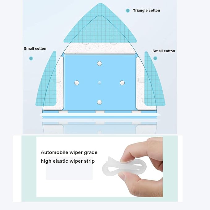 Magnetic Window Cleaner Double-Side Magnetic Glass Cleaner Adjustable Magnet Force Magnets Glass Wiper Adjustable Surface Brush Window Cleaning Brush Tools4~28mm