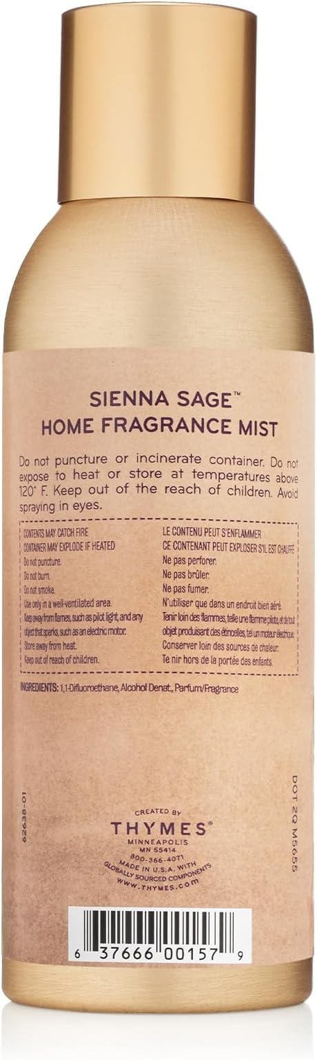 Thymes Sienna Sage Home Fragrance Mist (3.0 oz) (Pack of 2)