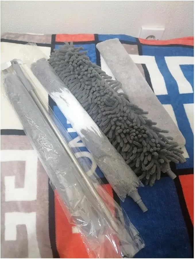 Portable Household Ceiling Blinds Cleaner Bendable Duster with Extension Pole Stair Cleaning Brush Home Tools Products(3pcs with Box)