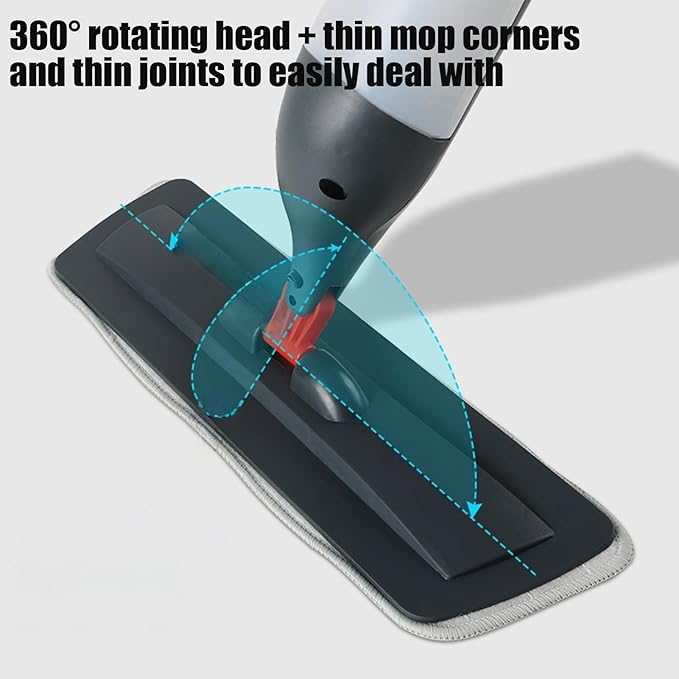 Microfiber Spray Mop for Floor Cleaning Wet Dry Hardwood Floor Mops with 3 Washable Pads Flat Mop with Sprayer for Tile Wood Laminate Vinyl Marble