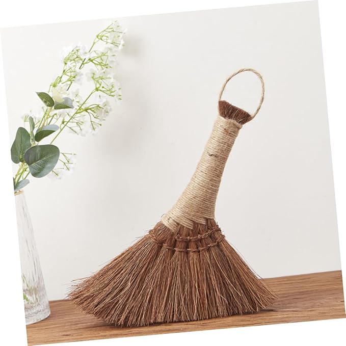NOLITOY 3pcs Hand Broom Handheld Cleaning Brush Straw Duster for Desk and Office