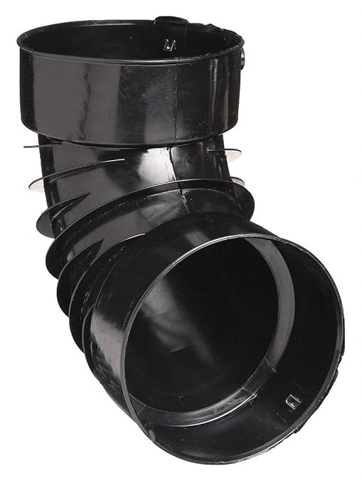 Corrugated Drain Elbow 6 in. L Single