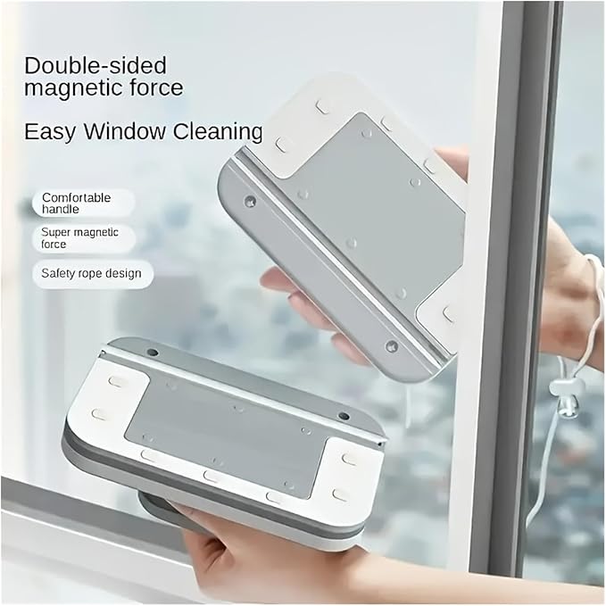 1pcs Magnetic Window Cleaner - Handheld Glass Wiper Suitable for High Buildings and Household Use