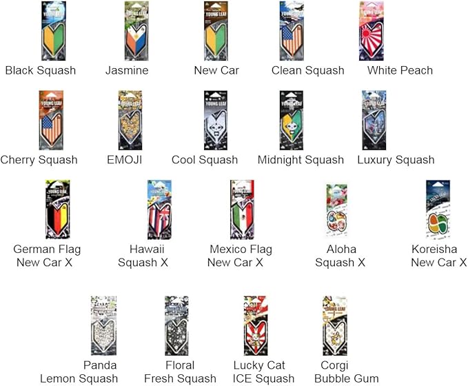 Tree Frog Air Freshener Ice Squash Scent JDM Car Auto Rising Sun Lucky Cat 1 Box (24pcs)
