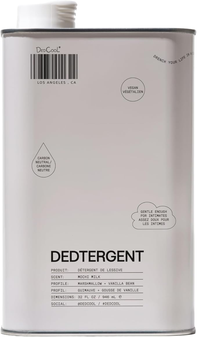 DedCool Liquid Laundry Dedtergent | Mochi Milk | Luxurious Sweet Scent | Stain-Removing Formula | Infused with Natural Essential Oils | Non-Toxic | 60 Washes | 32 fl oz