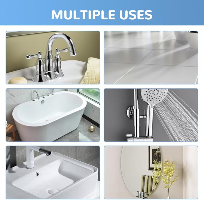 Bathroom Descaler Foam Cleaner 2026 New Powerful Cleaner Spray Stubborn Stains Cleaners Multipurpose Bathrooms Cleaning Foam Spray Rinse Cleaning Foam for Kitchen Bath Sink Glass (3PCS)