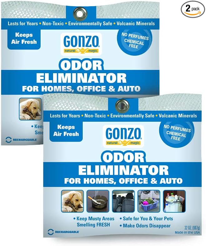 Gonzo Odor Eliminating Rocks for Homes - 2 Pack