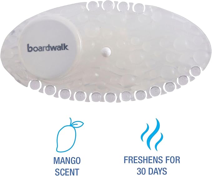 Boardwalk Curve Air Freshener Mango Solid Clear 10/Box